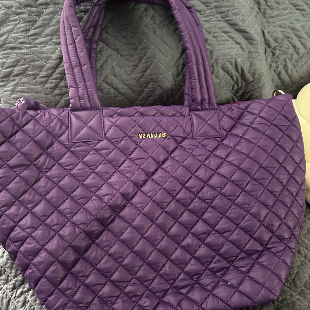 Gorgeous MZ Wallace amethyst, medium metro tote deluxe. Like new condition! - Picture 4 of 13